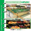 Edelstahl-Supermarkt Obst- und Gemüse-Display-Rack